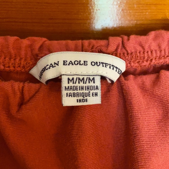 Coral Strapless Ruffle Romper by American Eagle - Picture 3 of 3